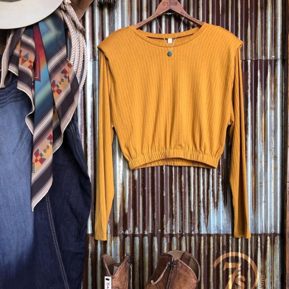 Size Large Aspen Gold Glam top